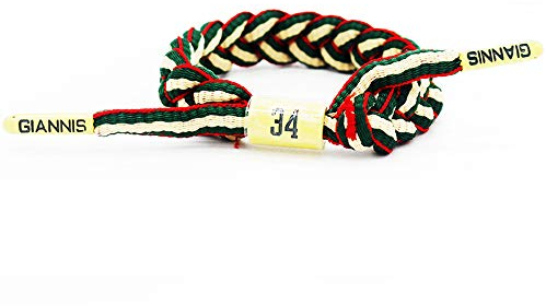Lorh's store Basketball Team Sterne Armbänder Hand weben verstellbare Sport Schnürsenkel Armband (① Giannis Antetokounmpo)