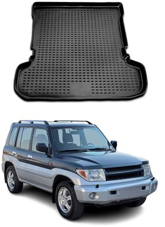 OMAC Alfombrilla Maletero Bandeja Maletero Compatible con Mitsubishi Pajero Montero 1999-2006 Goma