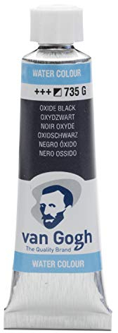 Van Gogh Aquarellfarbe, 10ml Tube, Oxidschwarz 735