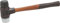 Simplex-Schonhammer 100mm - Gummi schwarz, Plastik weiss