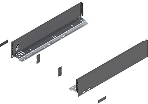 Blum Legrabox pure H M Schubladenschienen Set | 1 Paar, 40kg 300mm | Tip On Vollauszug, oriongrau