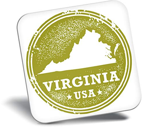 Destination Vinyl Ltd Fridge Magnet - Virginia USA American State Travel 5839