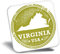 Destination Vinyl ltd Fridge Magnet - Virginia USA American State Travel 5839