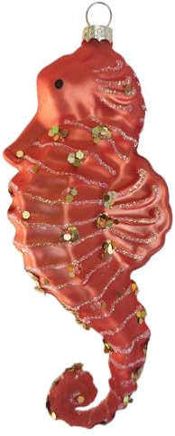 Seepferdchen Weihnachtsbaum Christbaumkugel Glas Christbaumschmuck Weihnachten 1