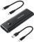 Boitier SSD M.2 RSHTECH Aluminium M.2 SATA NVMe Adaptateur USB 3.1 Gen 2 10 Gbit/s vers NVMe PCIe et SATA M-Key (B + M Key) de boitier NVMe M.2 Externe, UASP Trim, Typ C & Typ A Cable, RSH-329
