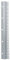 Angusskamm für Silver Metal Angusskamm Metallangusskamm Zubehör für Silver Reed Strickmaschine SRP60N SRP50 SRP60(45 cm-Kurzer Kamm)