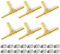 Bwintech 6 Pezzi Raccordi portagomma, 8 mm 3 vie raccordo a T in ottone con 18 morsetti