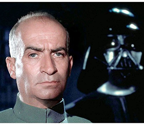 Poster Louis de Funes General der Dark Vader Parodie Mashup Star Wars