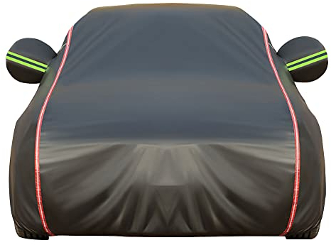 Autoabdeckung Vollgarage Abdeckplane Auto für Opel Corsa D Fließheck Van (2006-2014), Autoabdeckung Stoff Universell für alle Jahreszeiten(Color:B)