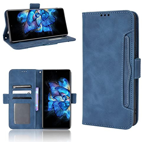 BAILI Lederhülle für Nokia G11 Plus Hülle, Flip Case Schutzhülle Handy mit Kartenfach Stand, Tasche Cover Etui Handyhülle für Nokia G11 Plus, Blau