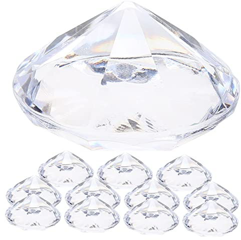 PLAFOPE Diamant Acryl Tischkartenhalter 12 Stück Tischnummernständer für Hochzeitsdeko
