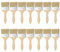 CHUEHKAK 14 Stück Pinsel Lasur Holz 205 x 75mm Lackpinsel für Lacke, Lasurpinsel Außen, Malerpinsel Set, Flachpinsel Pinselset Maler, für Farben, Streichen, Werkstatt, Gartenarbeiten, DIY