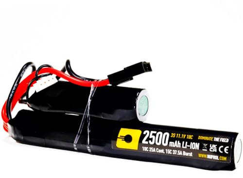 NUPROL Potencia - 11.1 V Li-Ion 2500 mAh 3S Mini Tamiya [Tasa 10C @ 25A] [Burst 15C @ 37.5A] - Nunchuck