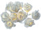 LED Lichterkette Rosen - 10 warmweiße LED - Timer - Batterie - L: 90cm - für Innen - weiß
