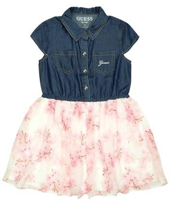 GUESS Vestito per Bambine e Ragazze Rosa 5 Anni (110cm)