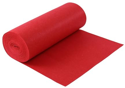 LOVIVER Roter Teppichläufer, Partydekoration, 6 m, tragbar, langlebig, Hochzeitsteppich, 1 m breit, für Babyparty, Weihnachtszeremonie, Abschlussball