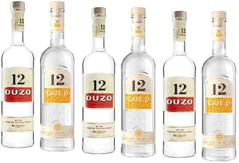 6 Flaschen Ouzo Mix Bundle (3 x Ouzo 12 a 700ml + 3 x Ouzo 12 Gold a 700ml) 36% Vol. von Onlineshop Bormann