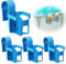 Keaistar Lot de 4 porte-gobelets en plastique pour piscine - Accessoires de piscine multifonctions - Pour la plupart des piscines (bleu)