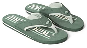 Animal Jekyl Mens Flip-Flops - Slip-on, Lightweight & Comfortable Footwear with Soft Padded upper Straps - Best for Spring Summer & Outdoors Khaki Adult Shoe Size 7