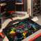 Capslpad Gaming Teppich für Jungenzimmer 80x120cm Waschbar Gamer Controller Teppiche Kurzflor rutschfest 3D Gedruckter Gamepad Bodenteppich für Jungen Mädchen Teenager Schlafzimmer Wohnzimmer Dekor