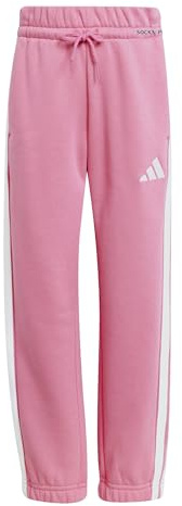 adidas Unisex Kids Essentials 3 Stripes Pants, Pink Fusion/White, 3-4 Years