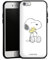 DeinDesign Silikon Hülle kompatibel mit Apple iPhone 6 Case schwarz Handyhülle Peanuts Snoopy Liebe