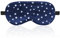Seiden-Schlafmaske Augenmaske aus Reiner Seide mit Verstellbarem Riemen Verdunkelung Schlafbrille Bequeme Weiche Augenmaske Schlafhilfe Augenbinde für Schlafqualität Licht Blockieren (Navy blau)