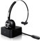 Auriculares Inalámbricos Bluetooth con Micrófono Mono Tipo Diadema - Auricular Inalámbrico para Teléfono Fijo con Base de Carga, Manos Libres, Cancelación de Ruido, Giro de 300°