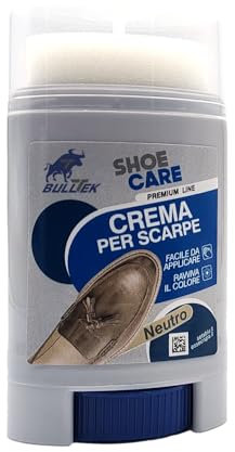 Crema Nutriente per Scarpe in Pelle - Emulsione Naturale con Oli e Cere Vegetali, Balsamo per Cuoio e Pelle, Protegge da Acqua e Umidità - Ideale per Scarpe, Stivali, Borse e Mobili (NEUTRO)