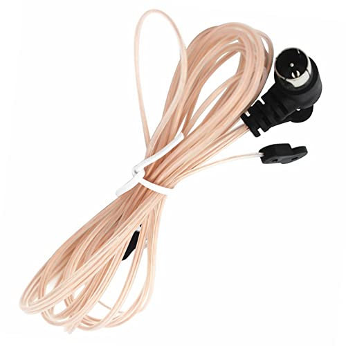 Tuesoa Antenne Radio FM 75 Dipole Indoor T Antennes RéCepteur D'Antenne HD en Cuivre Connecteur Mâle de Type F pour Stations de Radio FM