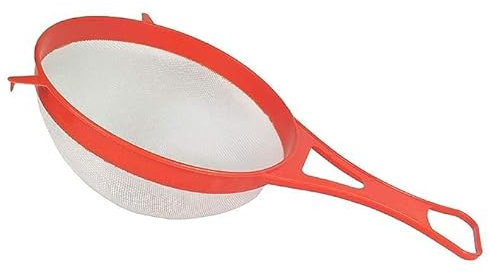 Yuktha Eternal Plastic Soup & Juice Strainer/Liquid Filter-15 (Set of 1, Red)