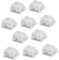 Operitacx 10pcs Mechanical Keyboard Keycap Covers Translucent Blank Keycaps Cherry Profile for Rgb Backlighting