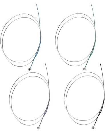 RiToEasysports Ammoon 4/4 y 3/Cuerdas de Violín con Núcleo de Acero, Juego Completo de Cuerdas G D A E para Entusiastas de la Música