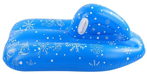 Stylebest Inflation -Skiauto, Süßes Aufblasbares Spielzeug für Snow Tubing und Wasserski für Im Alter von 15–35 Jahren, Blaues PVC, 1 Einheit