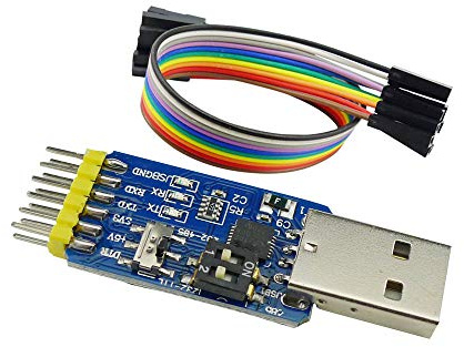 Aihasd CP2102 6 in 1 Serielles Modul USB zu TTL RS485 3.3V 5V mit Dupond Kabel