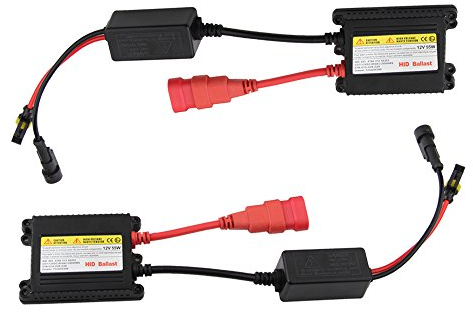 2pcs Mince Ballast Xenon HID 55W 12V Contrôle électronique Numérique Pour H1 H3 H7 H8 H9 H11 9005 9006 H4 Phare Lampe au Xénon Ampoule
