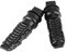 1 Paire cale pied moto,Universel 8mm Aluminium Repose-pieds de moto Passager Pédales arrière (Noir)