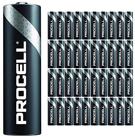 Confezione da 40 batterie AA Duracell Procell | Batteria alcalina industriale da 1,5 V | Uso domestico o ufficio | Confezione promozionale deodorante per auto | Potenza affidabile a lunga durata