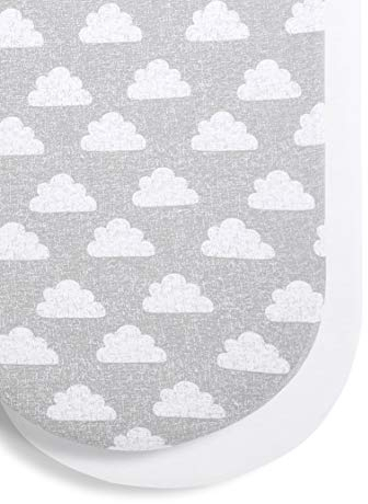 Snüz Moses Korb/Kinderwagen Bezug 75 x 35 cm - Cloud Nine Design - Leichte, Atmungsaktive & Luxuriöse Baumwolle, die für Kinderwagen & Moses Körbe Geeignet ist - Spannbettlaken im 2er Set