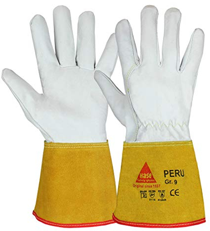 Hase PERU - Guantes de seguridad para soldador, talla 12, 10 unidades
