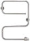 Electric Towel Rail Curved Electric Heated Towel Rail Warmer Radiator Mirror Polished Finish Energy Efficientheating Towel Holders, Section A