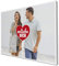 wandmotiv24 Leinwandbild 260 g/m ² - Foto-Collage mit 2 Fotos - Fotogeschenk Freund und Freundin zum Jahrestag - Kunstdruck querformat 40x30cm (BxH) - Ich Liebe Dich - M0025