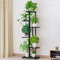 Scaffale Espositore per Fioriera a 6 Livelli, Scaffali Porta Piante Ripiano per Fiori, Supporto per Piante in Metallo, Organizzatore per Balcone Esterno Giardino(Grigio Scuro)