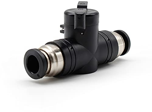 SRJQXH Pneumatik Steckverbinder, Gerade Pneumatik Steckverbinder Anschließbaren Rohrdurchmesser 8 mm, Handventile Kann das Öffnen und Schließen von Fluid Steuern