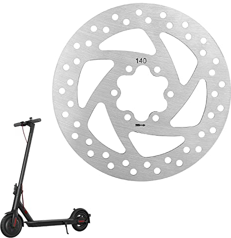 VOLOHAS Bremsscheibe aus Edelstahl mit 6 Löchern Scheibenbremse Stück Rotor 120 mm, 140 mm, 160 mm für Elektroroller Bremsbeläge/Bremszubehör (140 mm)