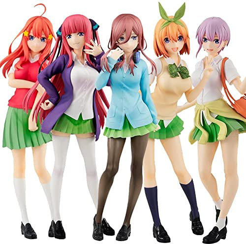 Tongyundacheng The Quintessential Quintuplets Figur Nakano Miku Ichika Nin Yotsuba Itsuki Cartoon PVC Statue Kollektion Modell Dekorationen