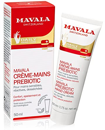 Mavala - Prebiotic Handcreme – konzentrierte Pflege – stärkt die Hautbarriere – erhält das Gleichgewicht der Haut dank Nährstoffen – für alle Hauttypen – 50 ml