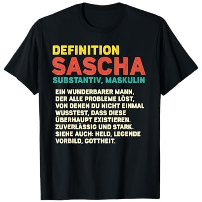 Name Sascha - Definition Sascha T-Shirt