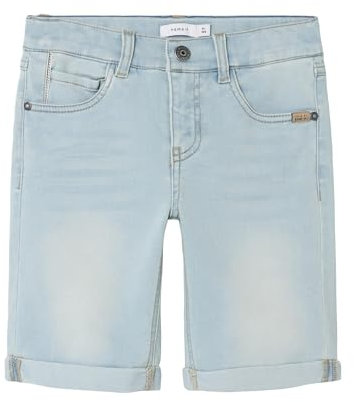 NAME IT Jungen Nkmtheo Xsl Dnm L Shorts 6622-cl Noos, Light Blue Denim, 92