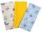 SiXsigma Sports Pack of 3 Tea Towels – 100% Cotton Decorative Kitchen Linen for Cooking, BBQ, Baking & Dish Drying (Butterfly Daisy)